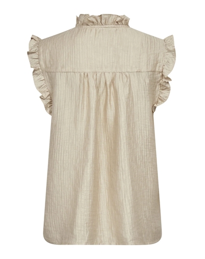 Co' Couture - Tassy CC Frill Top - Bisquit
